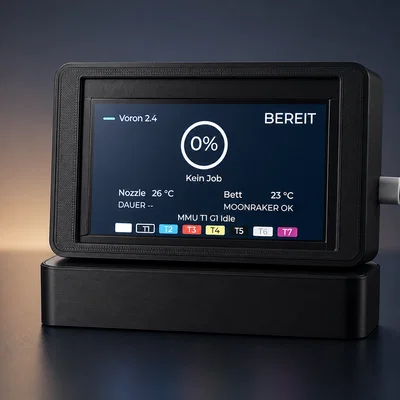 KlipperCryptoWeatherPanel – Case in 3D cho màn hình Guition JC4827W543 ESP32-S3
