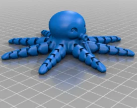 Mô hình bạch tuộc nhí cử động linh hoạt (Articulated Baby Octopus) - Image 1