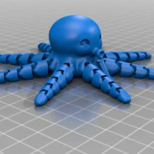 Mô hình bạch tuộc nhí cử động linh hoạt (Articulated Baby Octopus)