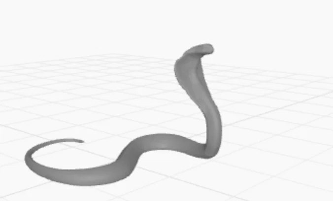 Mô hình rắn hổ mang Cobra Snake in 3D trang trí đẹp mắt - Image 1