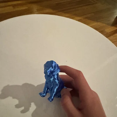 Mô hình 3D chú chó Golden Retriever dễ thương để bàn