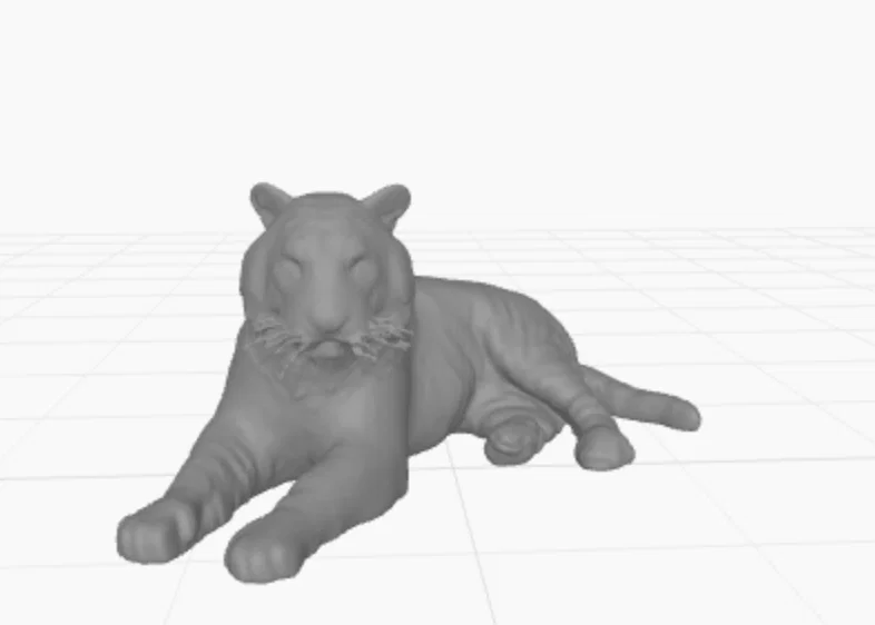 Mô hình chú hổ Tiger cat - File in 3D độc đáo cho mọi không gian - Image 1