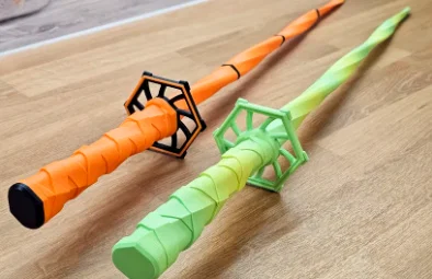 Mô hình kiếm Katana xoắn thu gọn in 3D (Collapsing Twisting Katana) - Image 1