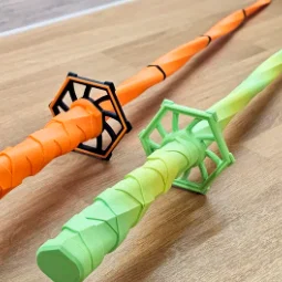 Mô hình kiếm Katana xoắn thu gọn in 3D (Collapsing Twisting Katana)