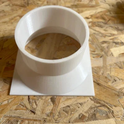 Bộ chuyển đổi quạt PC 120mm sang ống PVC 80mm in 3D