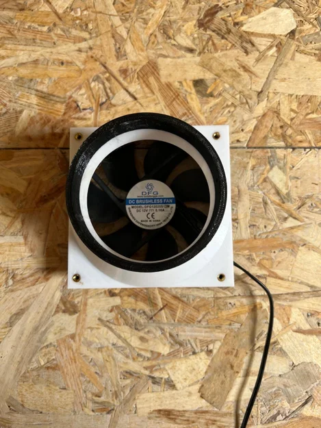 Bộ chuyển đổi quạt PC 120mm sang ống PVC 80mm in 3D - Image 4