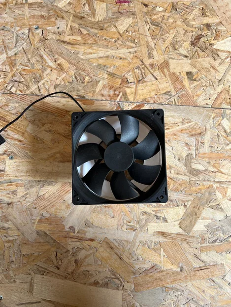 Bộ chuyển đổi quạt PC 120mm sang ống PVC 80mm in 3D - Image 5