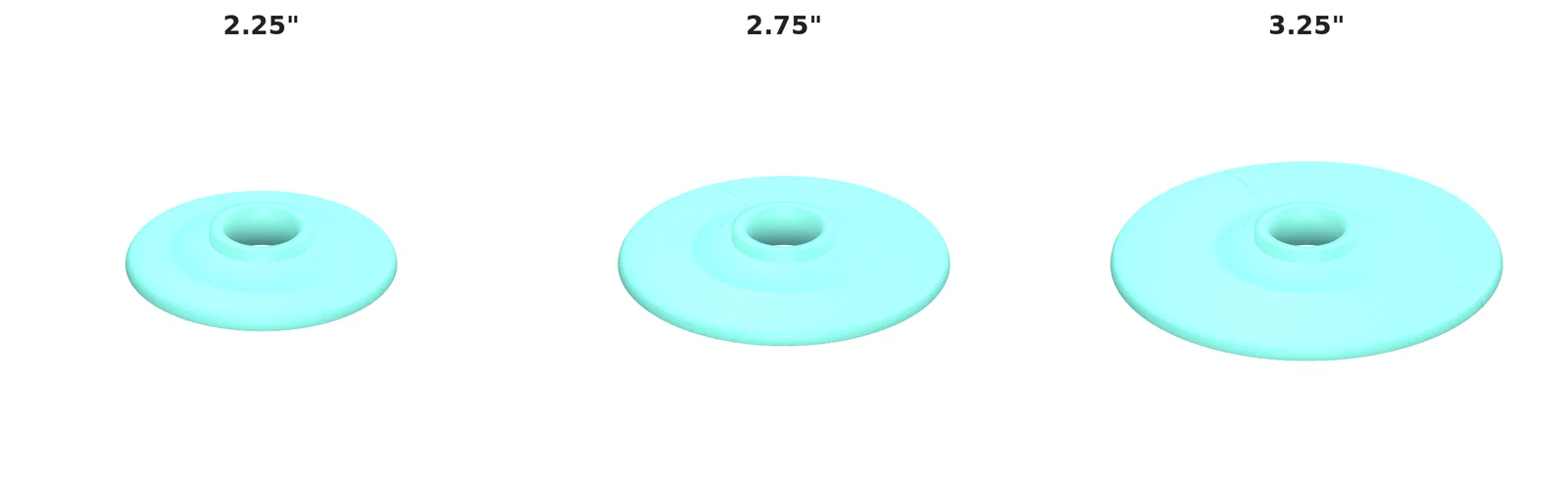 Escutcheon 0.5-in -ID (ốp che ống 2 mảnh snap-on) - Image 1