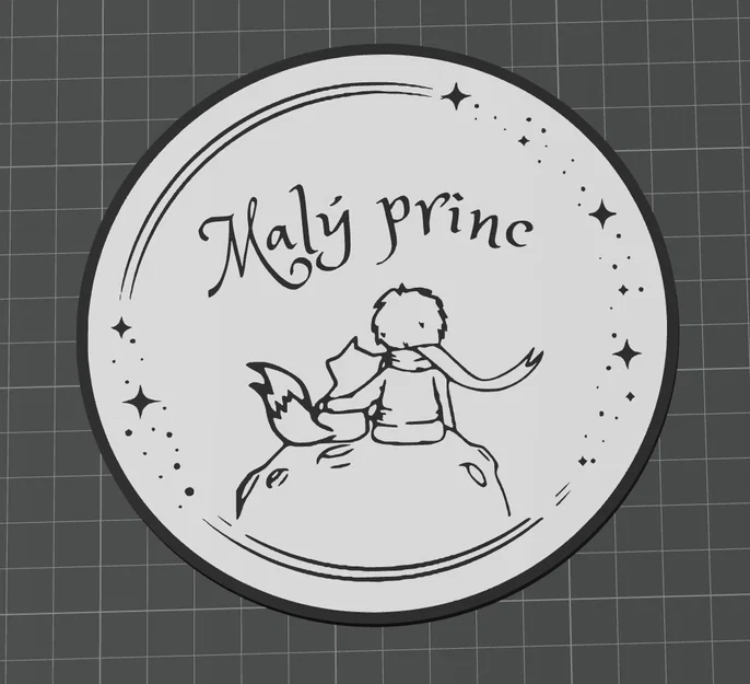 Malý princ - Đế lót tách trà/logo - Image 1