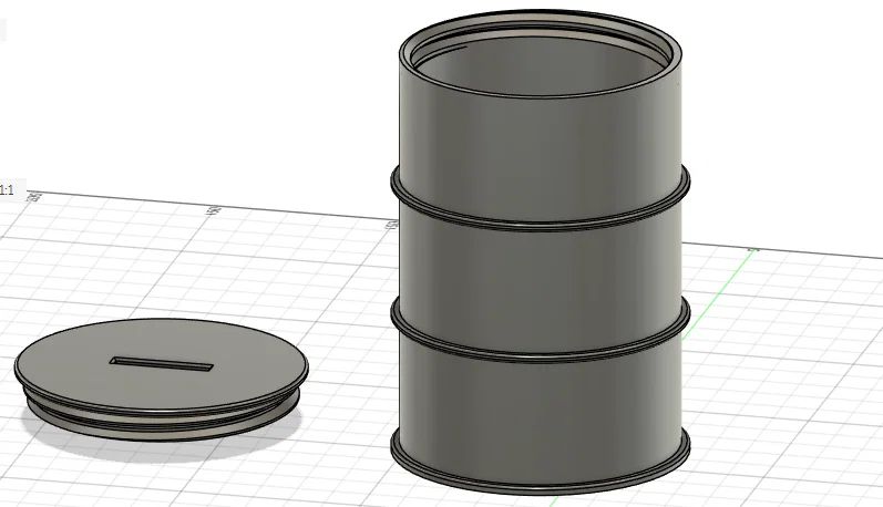 Skarbonka beczka – heo đất hình thùng (barrel piggy bank) - Image 1