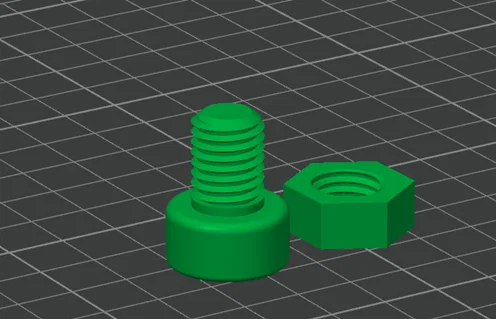 Đồ chơi fidget ê-cu & bu-lông ren (Threaded Nut & Bolt Fidget Toy) - Image 1