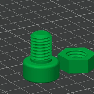 Đồ chơi fidget ê-cu & bu-lông ren (Threaded Nut & Bolt Fidget Toy)