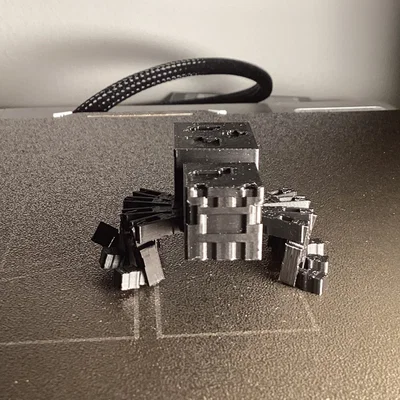 Mô hình nhện Minecraft khớp nối in 3D cực chất