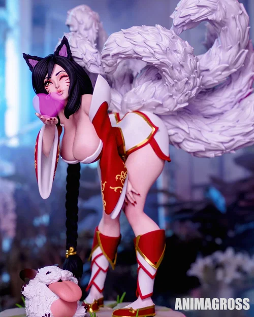 Ahri (ANIMAGROSS) – Mẫu figure anime 3D để in - Image 1