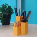 Hộp đựng stationery lục giác, organizer để bàn - Thumbnail 1