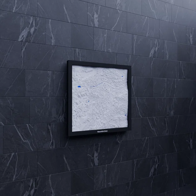 Neunkirchen, Đức - Mô hình thu nhỏ 3D địa hình - Image 7