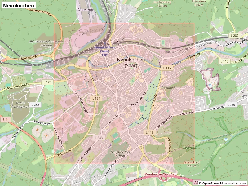Neunkirchen, Đức - Mô hình thu nhỏ 3D địa hình - Image 9