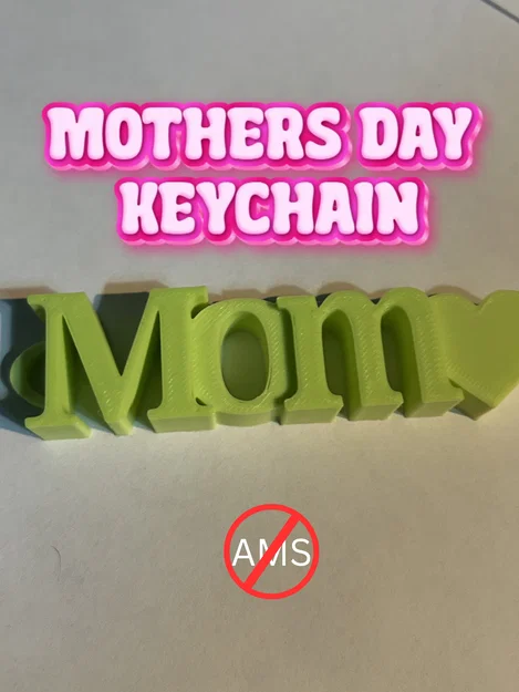Móc khóa Mom Ngày của Mẹ (Mother’s Day Mom Keychain) - Image 1