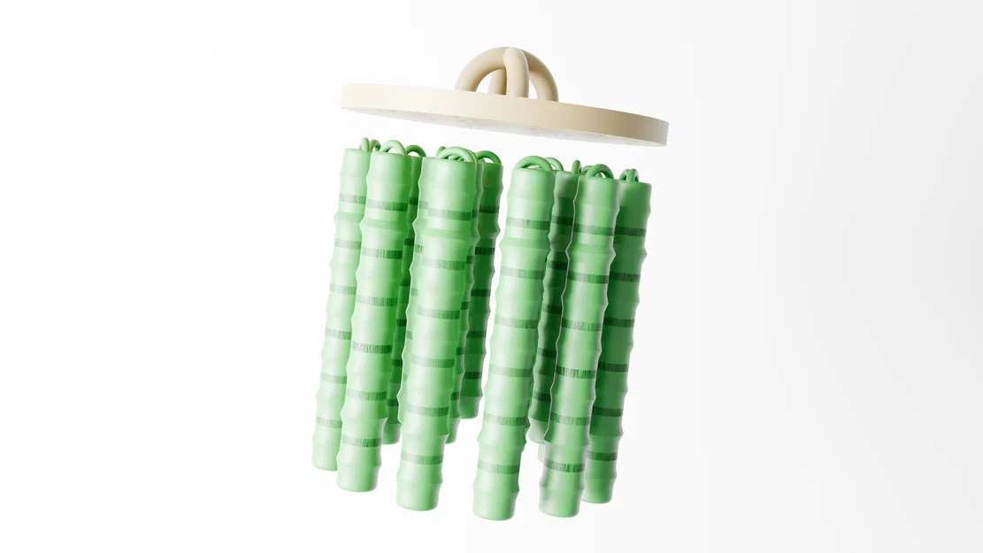 Mẫu in 3D chuông gió hình ống tre (Bamboo Wind Chime) đẹp mắt - Image 1