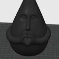 Bình hoa Moa hình trái tim (Moa heart flower vase) - Thumbnail 2