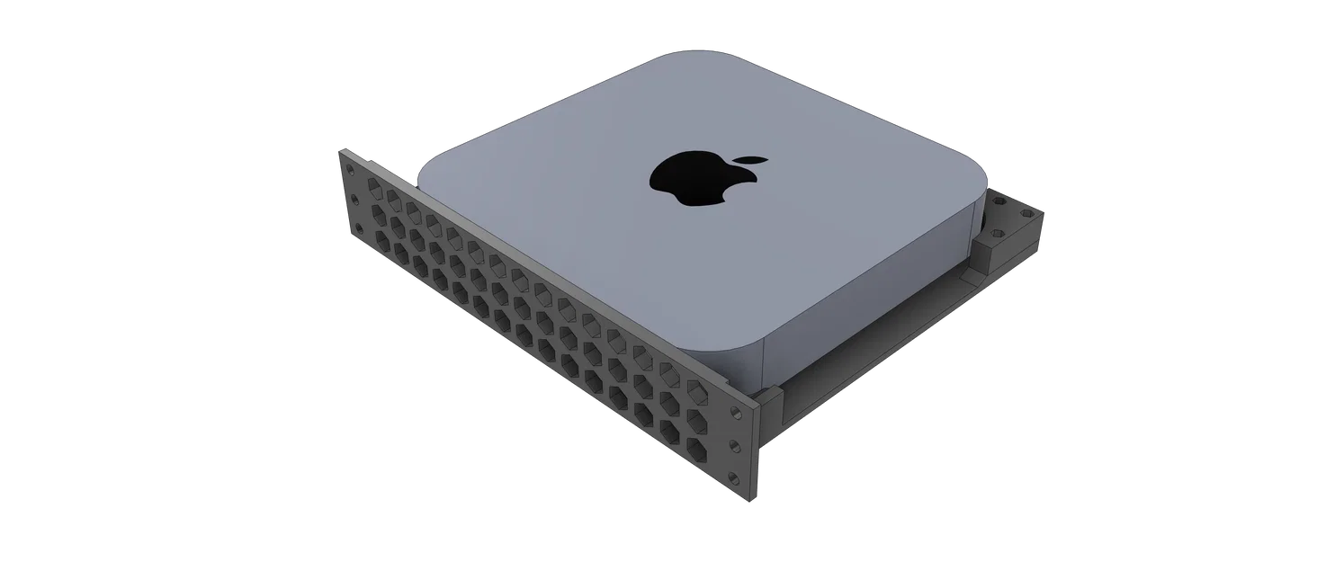 Giá đỡ Mac mini M2 10" chuẩn 1U - Image 1