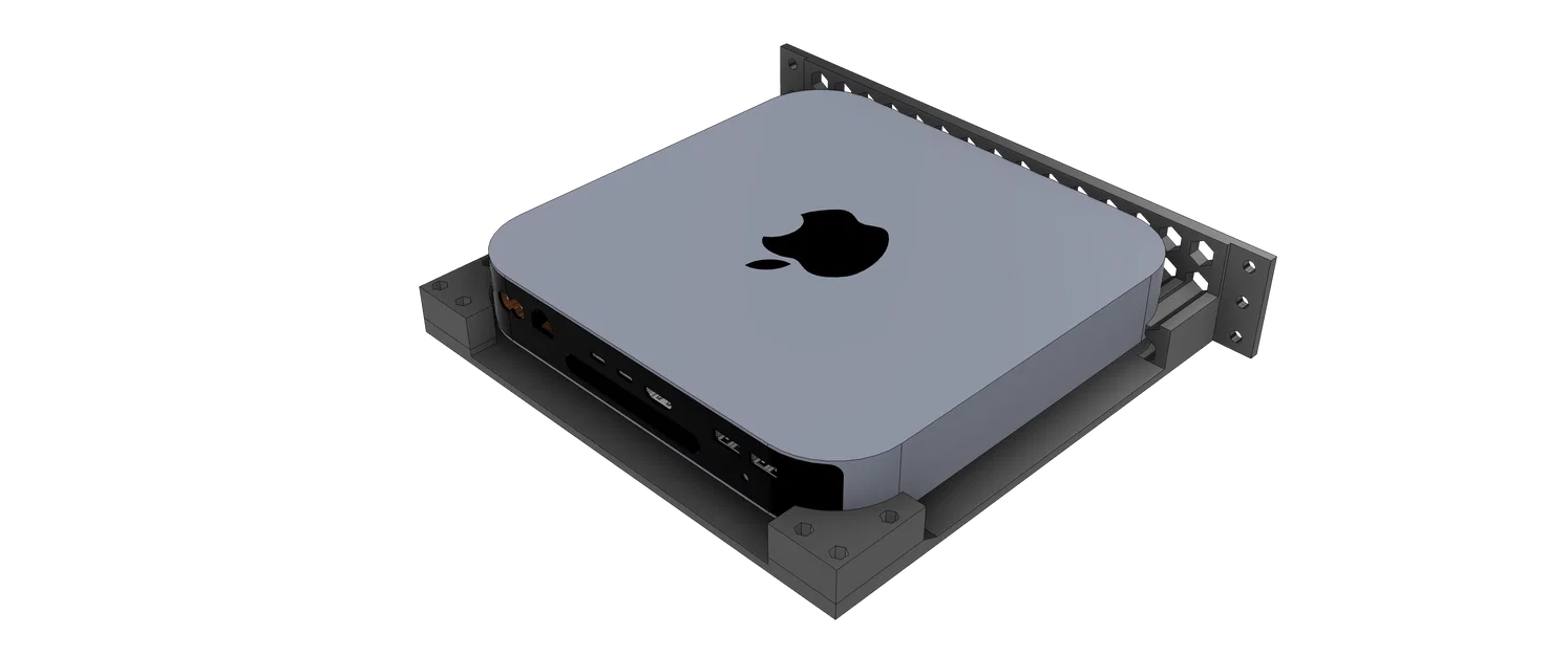 Giá đỡ Mac mini M2 10" chuẩn 1U - Image 2