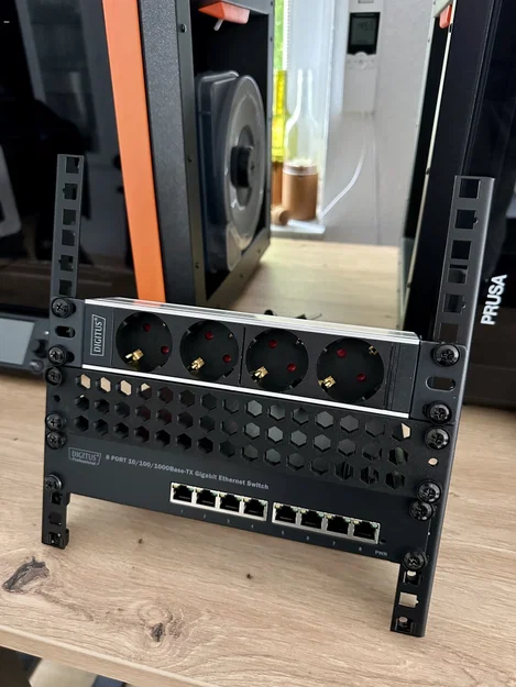 Giá đỡ Mac mini M2 10" chuẩn 1U - Image 11