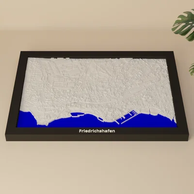 Friedrichshafen, Đức - Mô hình Mini 3D địa hình
