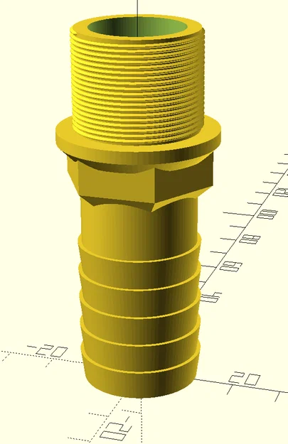Khớp nối ống bồn nước tham số (Parametric connector) - Image 2