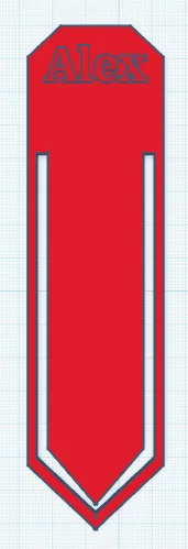 Mẫu kẹp đánh dấu trang sách 3D cá nhân hóa (Bookmark) - Image 1