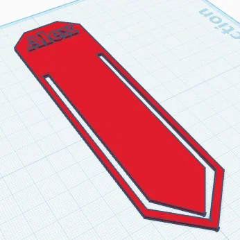 Mẫu kẹp đánh dấu trang sách 3D cá nhân hóa (Bookmark)