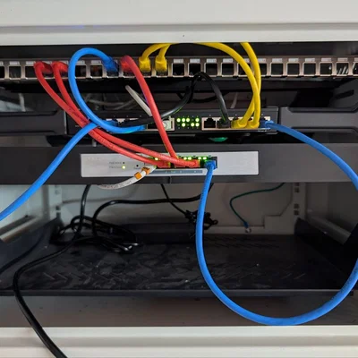 Ngàm gắn Rack 19 inch 1U cho Switch Zyxel GS1200-5HPv2