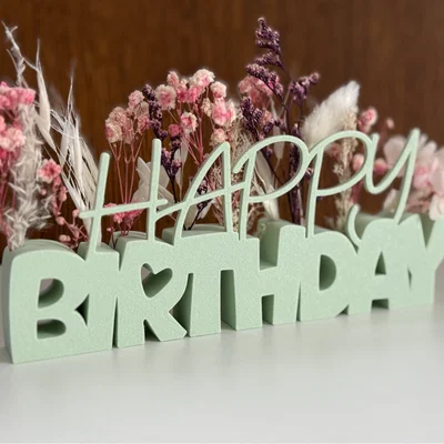 Mô hình trang trí Happy Birthday in 3D làm quà tặng cực xinh