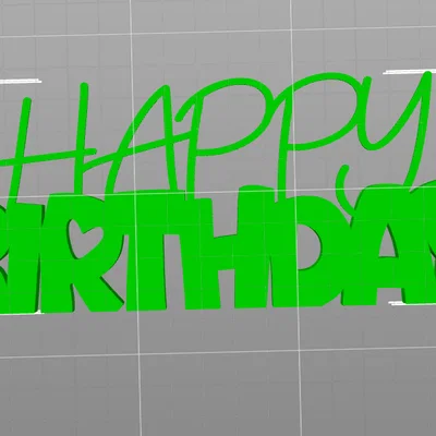 Mô hình trang trí Happy Birthday in 3D làm quà tặng cực xinh