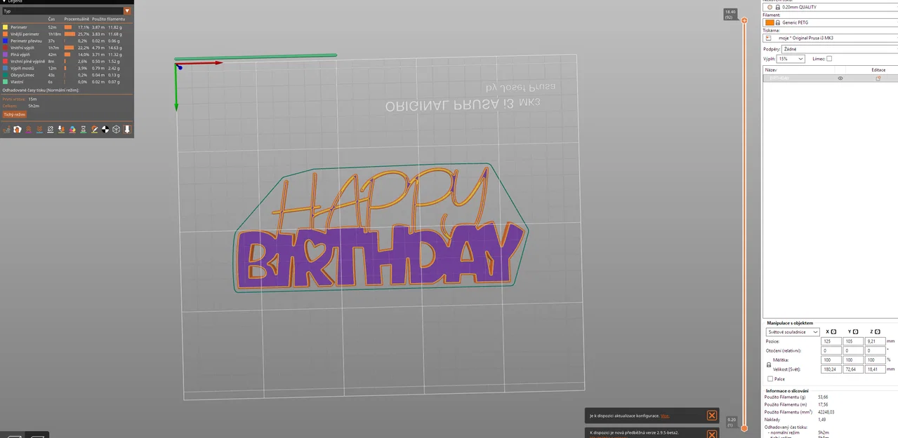 Mô hình trang trí Happy Birthday in 3D làm quà tặng cực xinh - Image 3