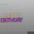 Mô hình trang trí Happy Birthday in 3D làm quà tặng cực xinh - Thumbnail 3