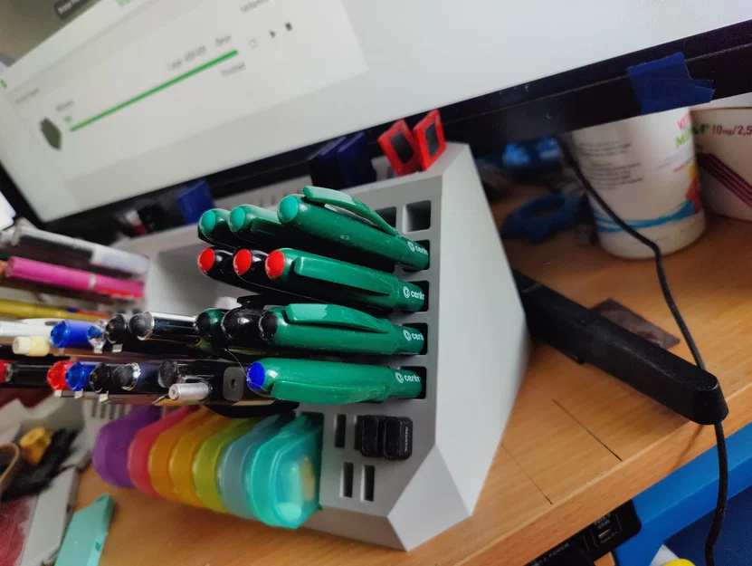 Khay Organizer gắn dưới màn hình cho kính, bút, SD, USB, thuốc… - Image 3