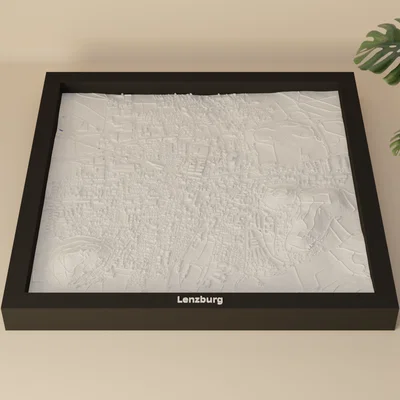 Lenzburg, Thụy Sĩ - Mô hình 3D Miniature