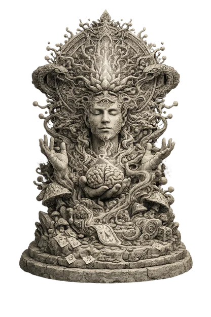 Tượng nghệ thuật Psychedelic 3D - Tác phẩm điêu khắc độc đáo - Image 1