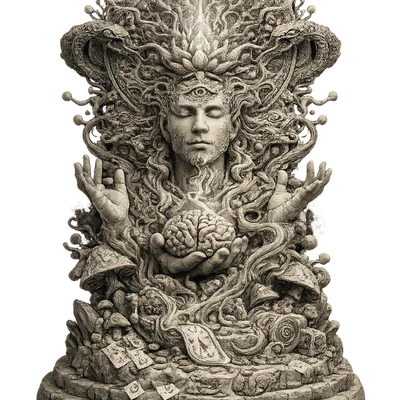 Tượng nghệ thuật Psychedelic 3D - Tác phẩm điêu khắc độc đáo