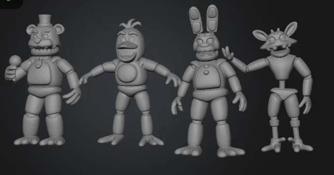 Bộ sưu tập Animatronics FNAF Core 4 – Freddy, Bonnie, Chica & Foxy - Image 1