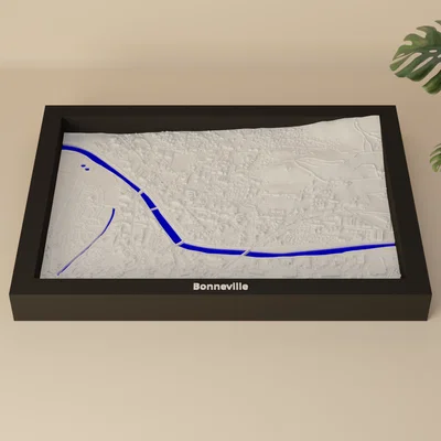 Bonneville, Pháp - Mô hình thu nhỏ 3D