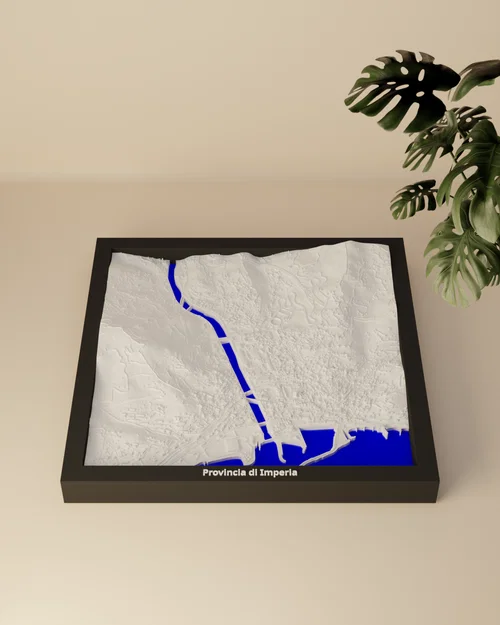 Provincia di Imperia, Italy - 3D Miniature | Mô hình địa hình 3D - Image 3