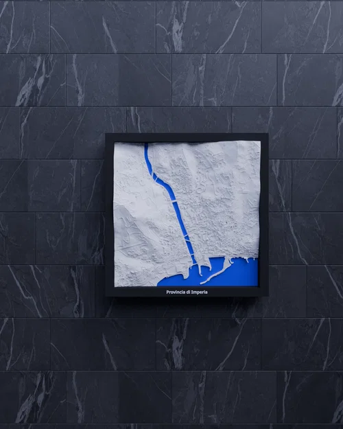 Provincia di Imperia, Italy - 3D Miniature | Mô hình địa hình 3D - Image 6