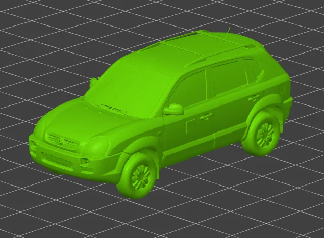 Mô hình 3D xe Hyundai Tucson 2007 chi tiết - Image 1