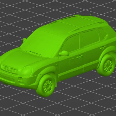 Mô hình 3D xe Hyundai Tucson 2007 chi tiết