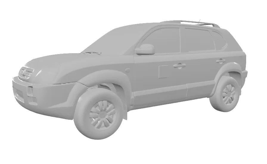 Mô hình 3D xe Hyundai Tucson 2007 chi tiết - Image 2