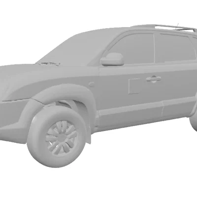 Mô hình 3D xe Hyundai Tucson 2007 chi tiết