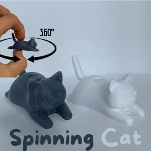 Mô hình 3D Spinning Cat Fidget - Đồ chơi xả stress hình chú mèo