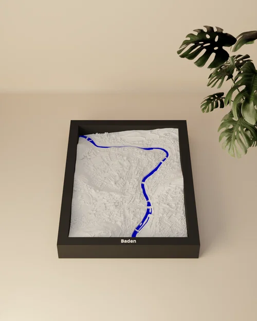 Baden, Thụy Sĩ - Mô hình thu nhỏ 3D - Image 3
